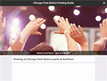 Tablet Screenshot of chicagoparkdistrictparking.com